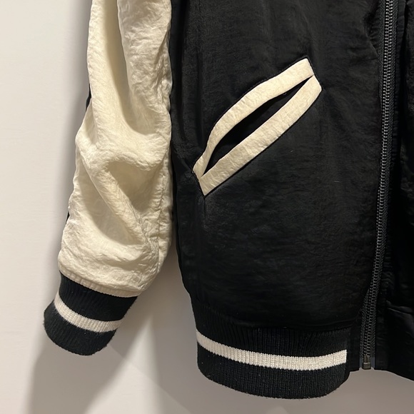 Capulet Silk Bomber with Rose Embroidery XS - Picture 6 of 14